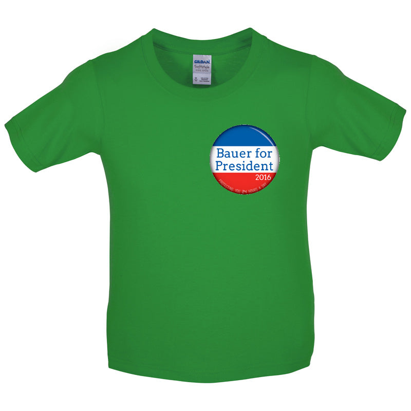 Bauer For President Kids T Shirt