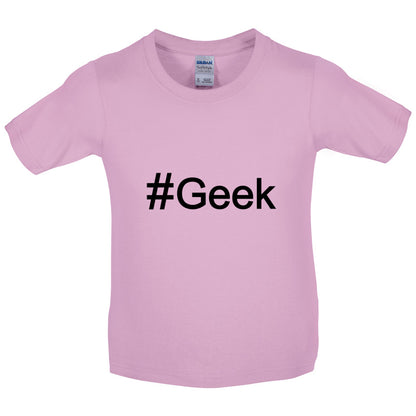 #Geek (Hashtag) Kids T Shirt