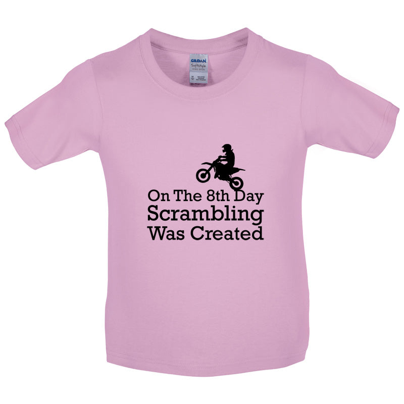 On The 8th Day Scrambling Was Created Kids T Shirt