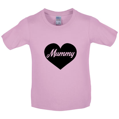 Heart Mummy Kids T Shirt