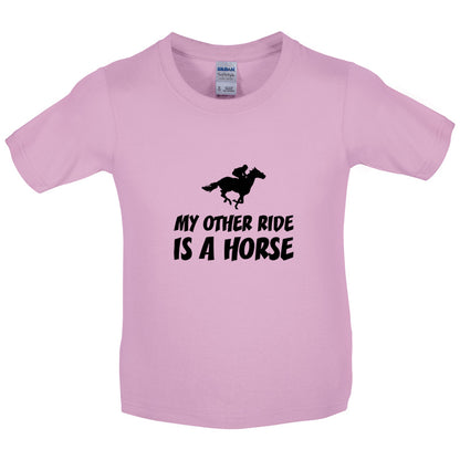 My Other Ride Is A Horse Kids T Shirt