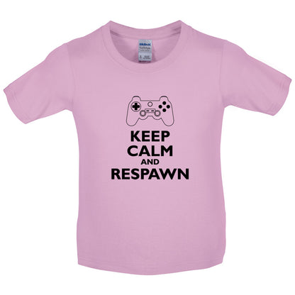 Keep Calm and Respawn Kids T Shirt