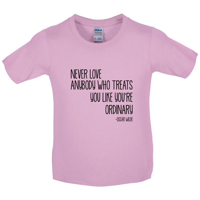 Never Love Anybody Kids T Shirt