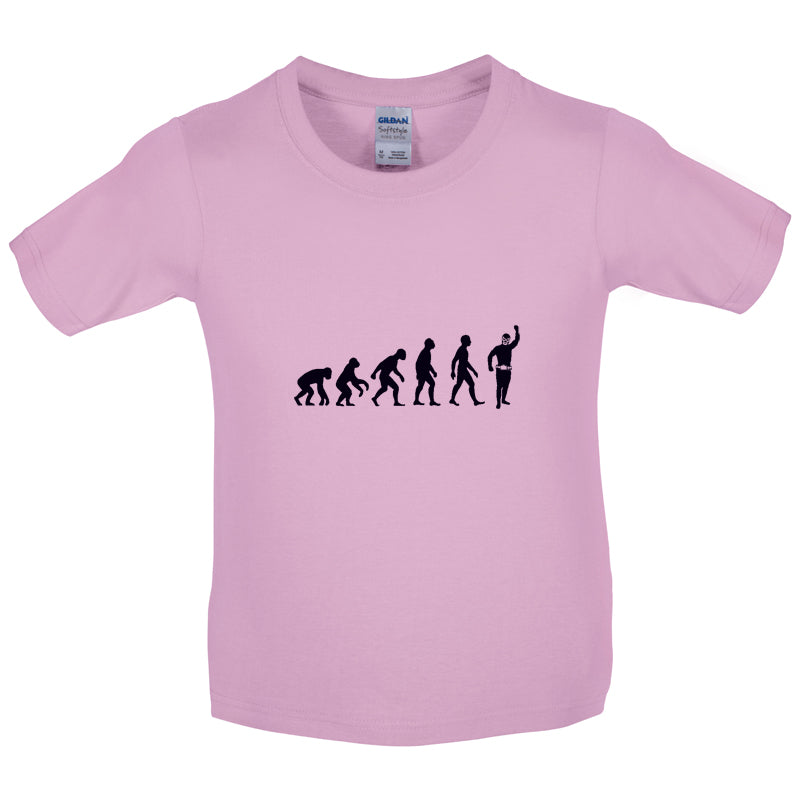 Evolution Of Man Mexican Wrestling Kids T Shirt