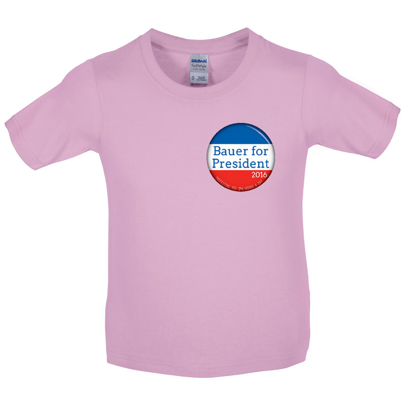 Bauer For President Kids T Shirt