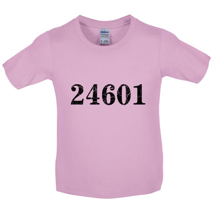 24601 Prison Number Kids T Shirt