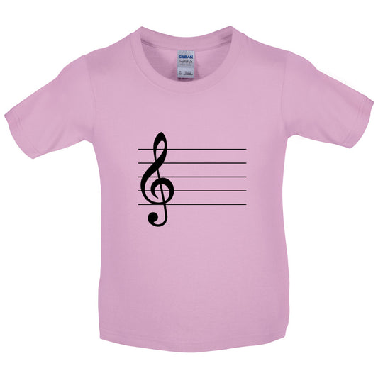 Treble Clef Kids T Shirt