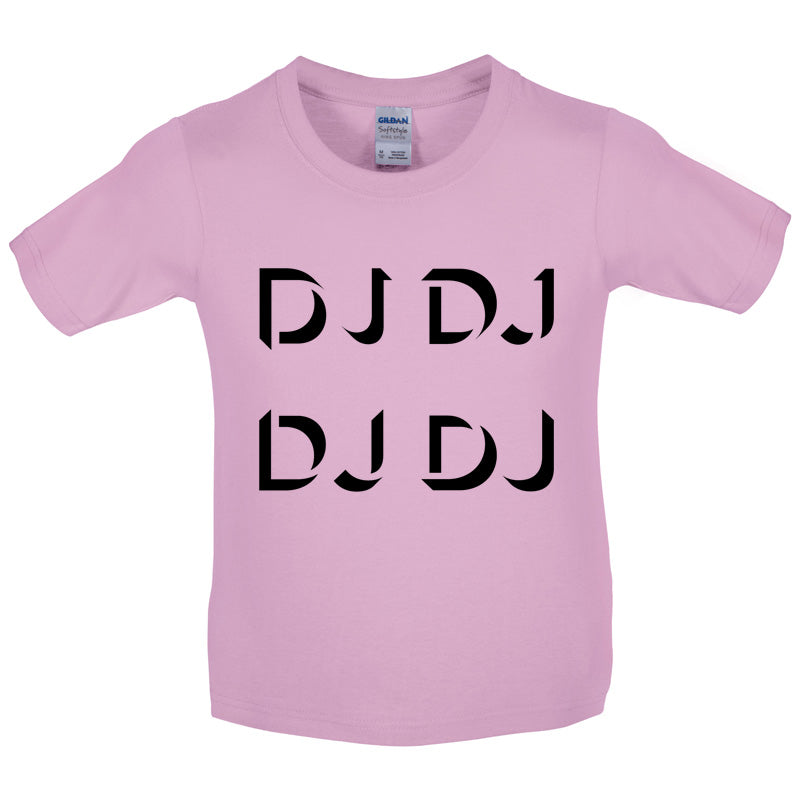 DJ DJ DJ DJ Kids T Shirt