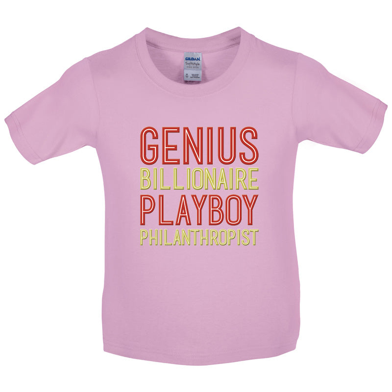 Genius Billionaire Playboy Philanthropist Kids T Shirt