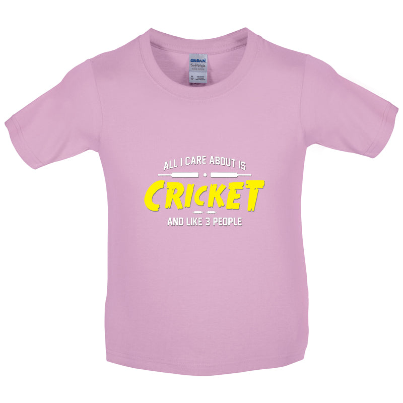 All I Care About Is Cricket Kids T Shirt