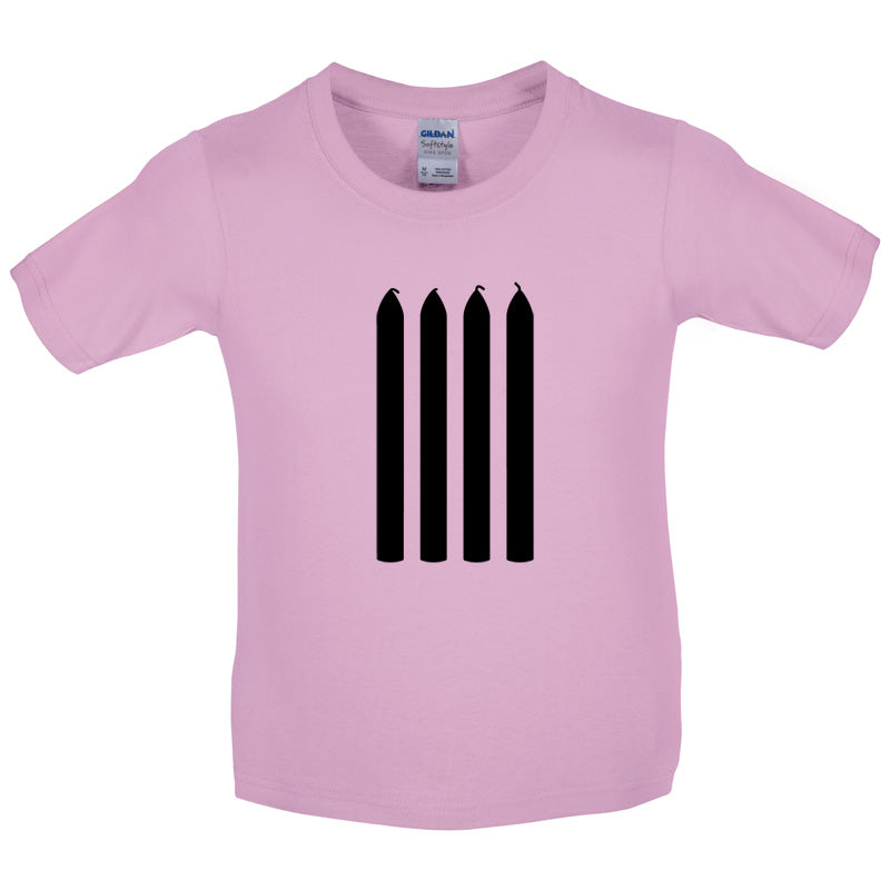 Four Candles Kids T Shirt