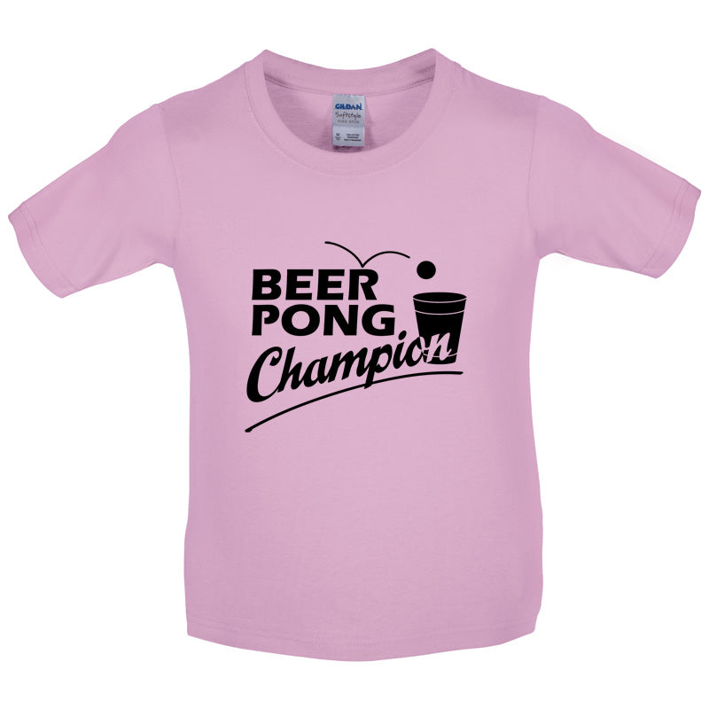 Beer Pong Champion Kids T Shirt