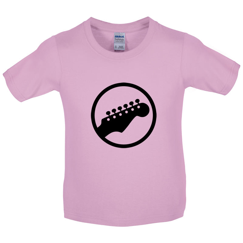 Guitar Headstock Kids T Shirt