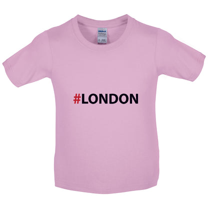 Hashtag London Kids T Shirt