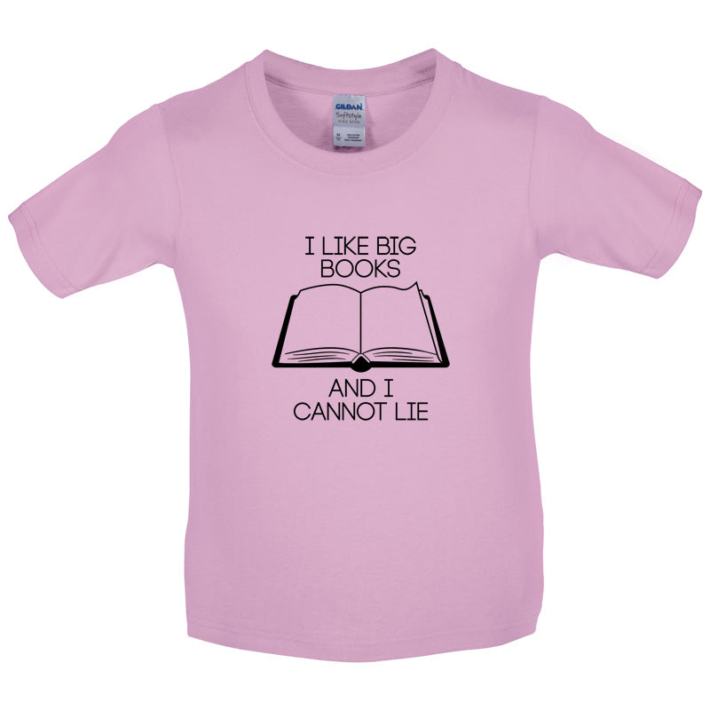 I Like Big Books Kids T Shirt