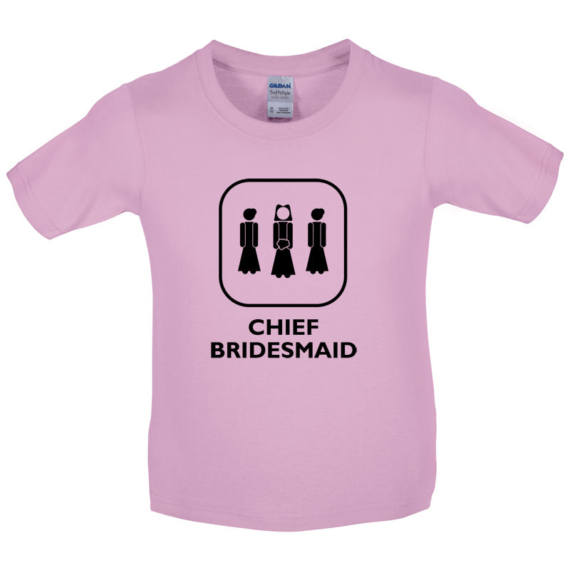 Chief Bridesmaid Kids T Shirt