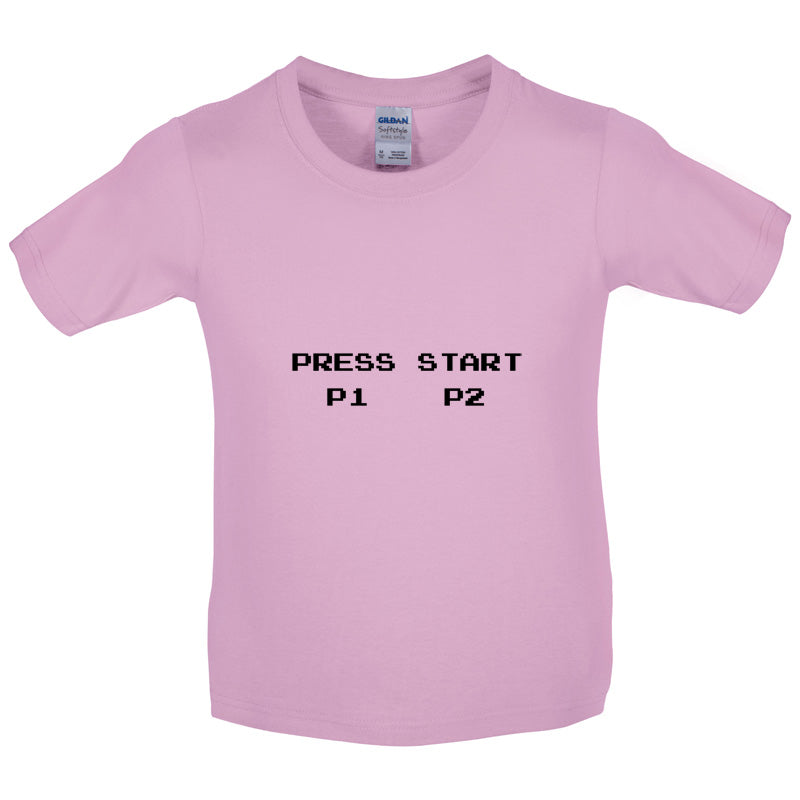 Press Start P1 P2 Kids T Shirt