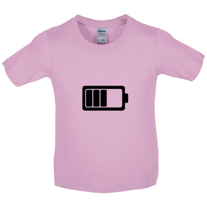 Battery Symbol Kids T Shirt