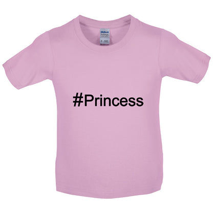 #Princess (Hashtag) Kids T Shirt