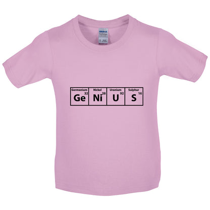 Genius Periodic Table Kids T Shirt