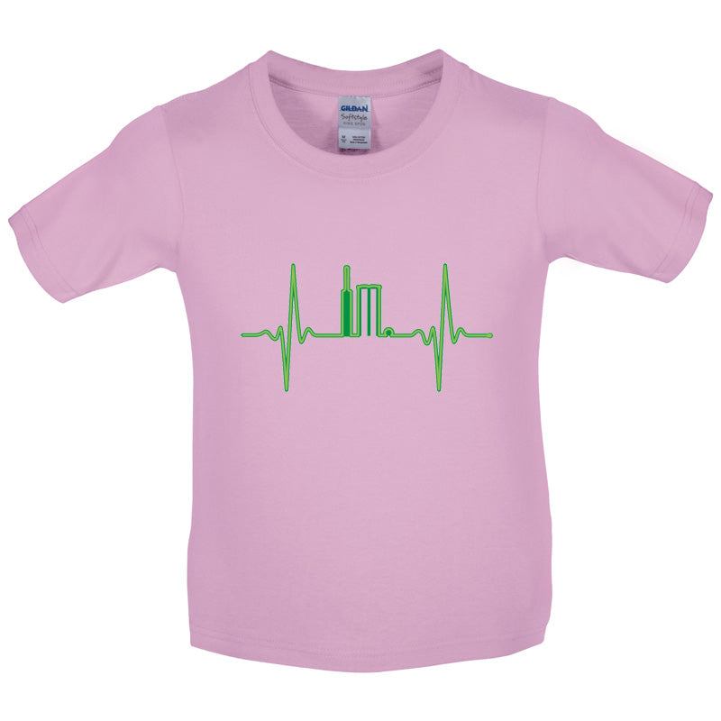 Heartbeat Cricket Kids T Shirt