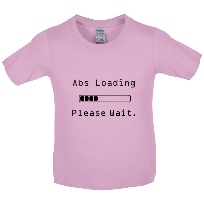 Abs Loading Please Wait Kids T Shirt