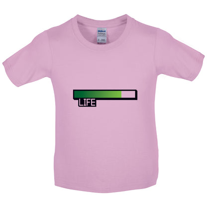 Life Bar Video Games Kids T Shirt