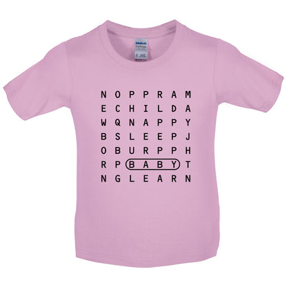 Baby Word Search Kids T Shirt