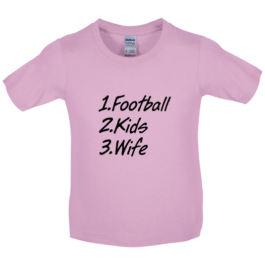 Football Kids Wife Kids T Shirt