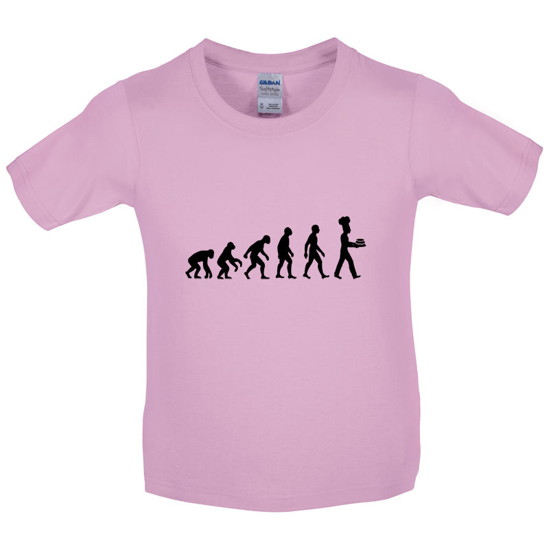 Evolution of Man Bake Kids T Shirt