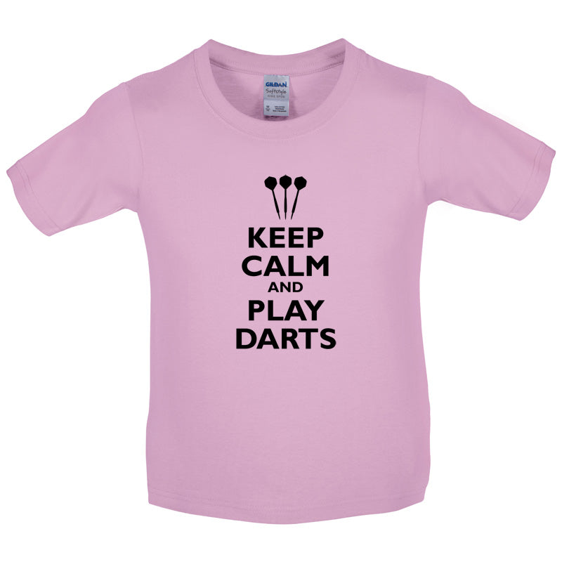 Keep Calm and Play Darts Kids T Shirt