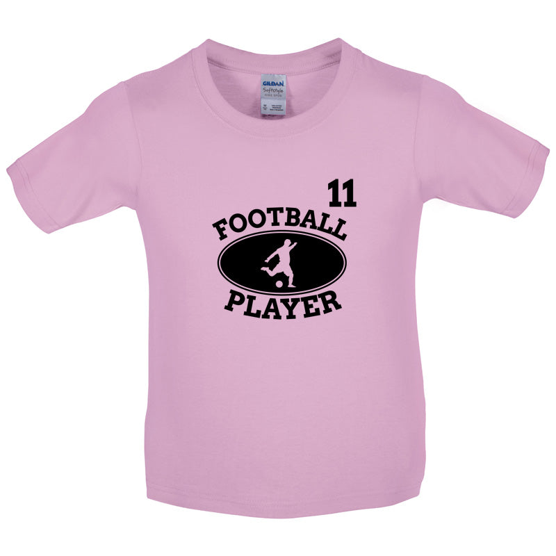 Football Player 11 Kids T Shirt