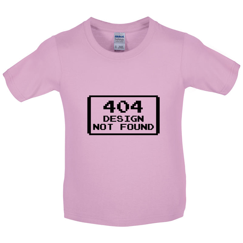 404 Design Not Found Kids T Shirt