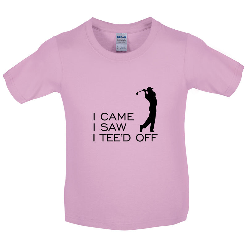 I Came I Saw I Tee'd Off Kids T Shirt