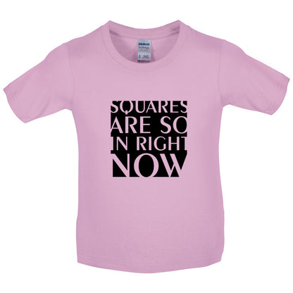 Squares Are So In Right Now Kids T Shirt