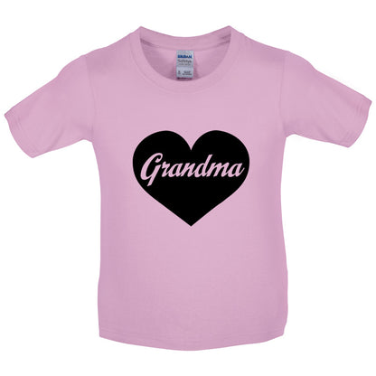 Heart Grandma Kids T Shirt