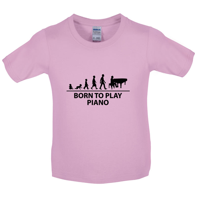 Born to Play Piano Kids T Shirt