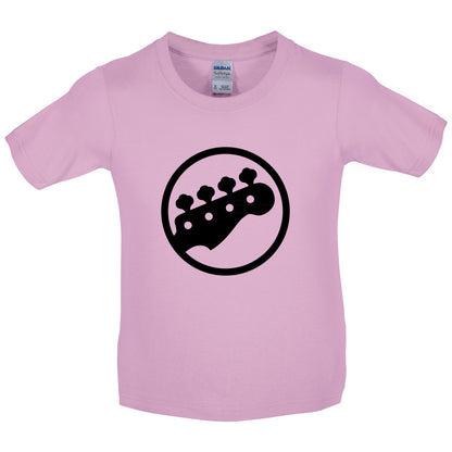 Bass Guitar Headstock Kids T Shirt