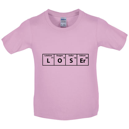 Loser Periodic Table Kids T Shirt