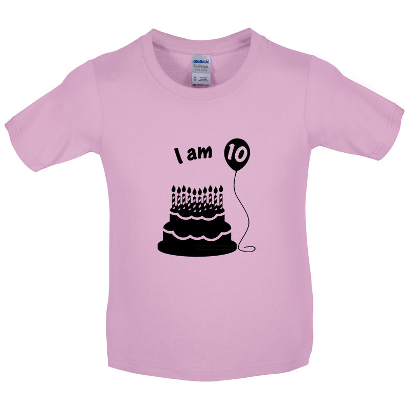 I Am 10 Kids Birthday T Shirt