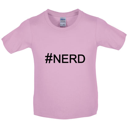 #Nerd (Hashtag) Kids T Shirt