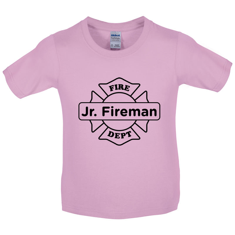 Jr Fireman Kids T Shirt