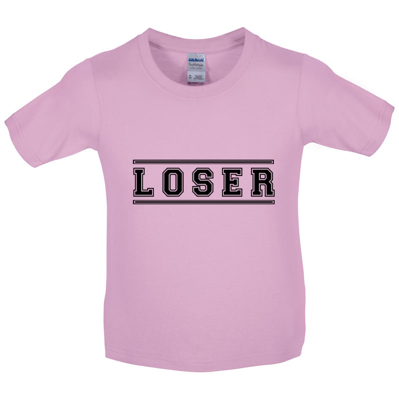 Loser College Font Kids T Shirt