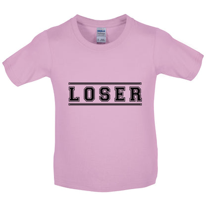 Loser College Font Kids T Shirt