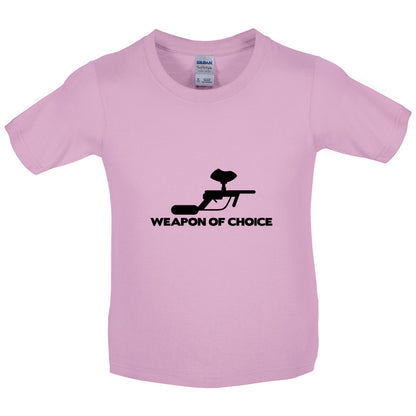 Weapon Of Choice Paintball Kids T Shirt