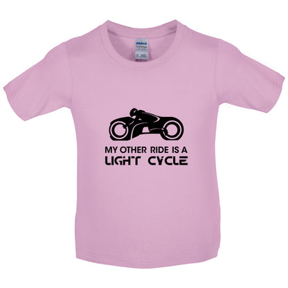 My Other Ride Is A Light Cycle Kids T Shirt