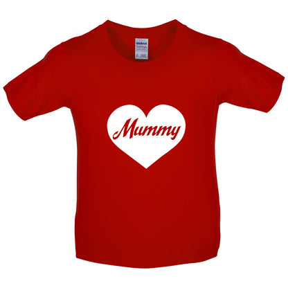 Heart Mummy Kids T Shirt