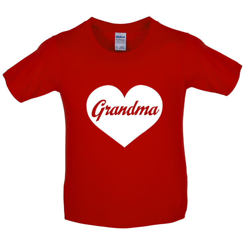 Heart Grandma Kids T Shirt