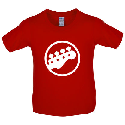 Bass Guitar Headstock Kids T Shirt