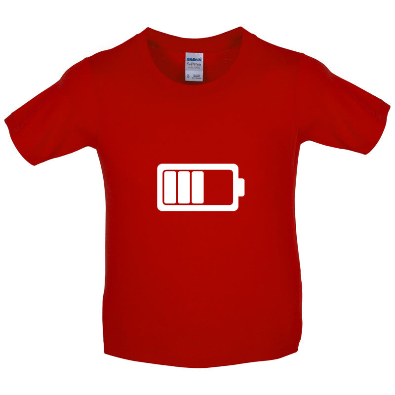 Battery Symbol Kids T Shirt